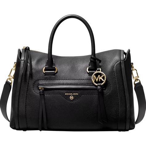 michael kors carine leather satchel|michael kors small satchel handbag.